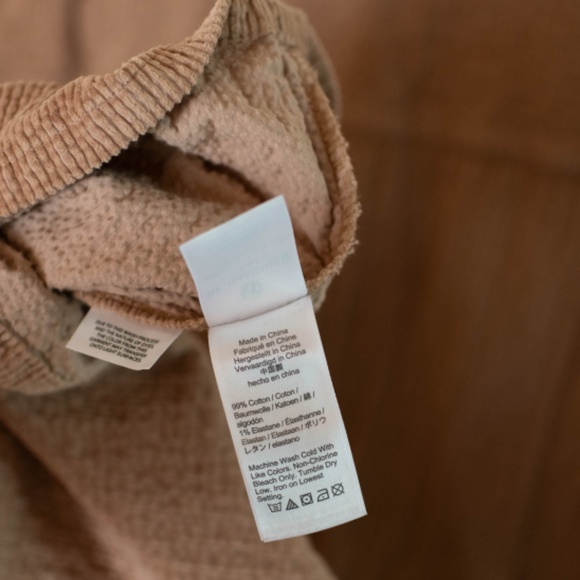 NWT J. Crew Zip-front Cinched Dress in Tan Corduroy - Picture 5 of 5